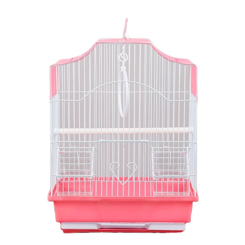 

Amazon hot selling Factory direct sales 2022 In stock Iron Ornamental Metal Small canary Bird Cage, White
