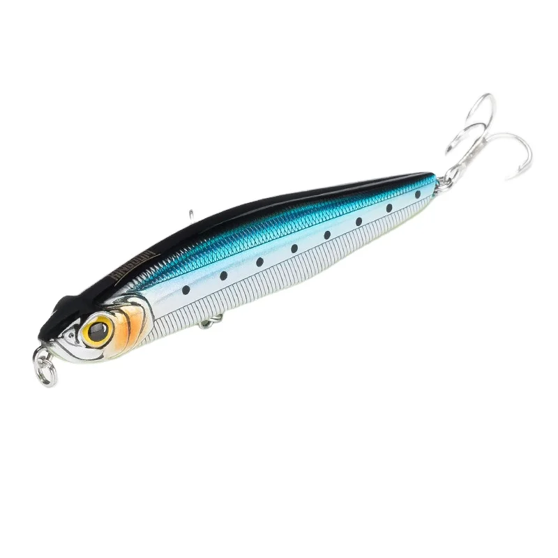 

5503 8.5cm 19.4g Sinking Pencil Fishing Lure Zinc Materi Artificial Bait Shad Wobbler Bass Lure Small Portable Waterproof Plast, 6 colors
