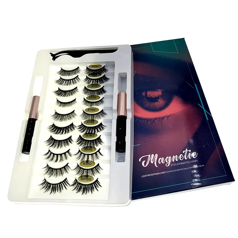 

Wholesale 100% 3D mink eyelashes customized boxes mink lashes3d wholesale vendor, Black