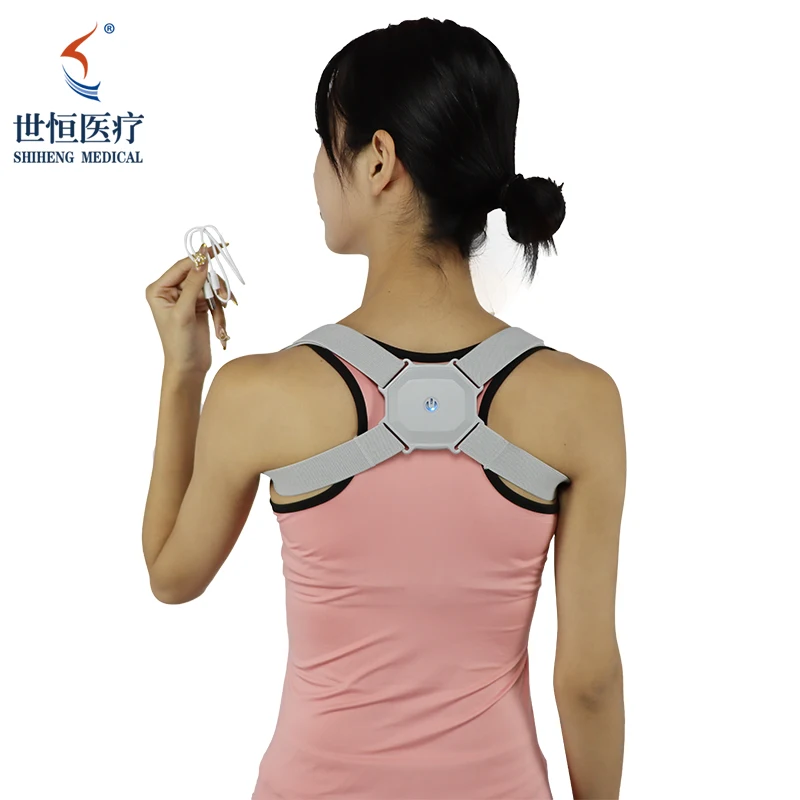 

2021 New Smart Sensor Vibration Upper Back Electronic Posture Corrector, Gray