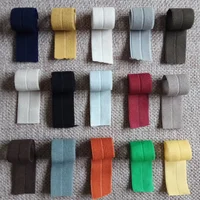 

Guangzhou factory supply 20mm double sides brush fold over elastic bias tape binding elastic for down jacket TCBB05