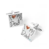 Costume Jewelry Engarve Cufflinks Logo fashion antique custom design titanium for mens cufflinks shirt cuff links jewelry