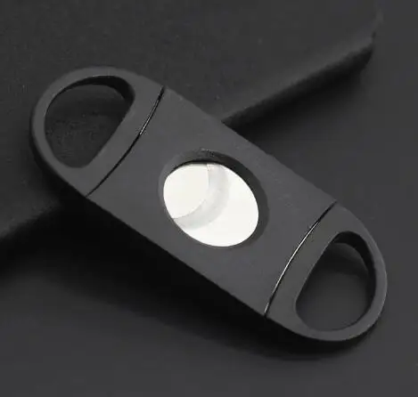 Double Finger Stretch Type Metallic Cigar Knife High Grade Stainless Steel Cutter Cigars Tool Accessories Hot Sale