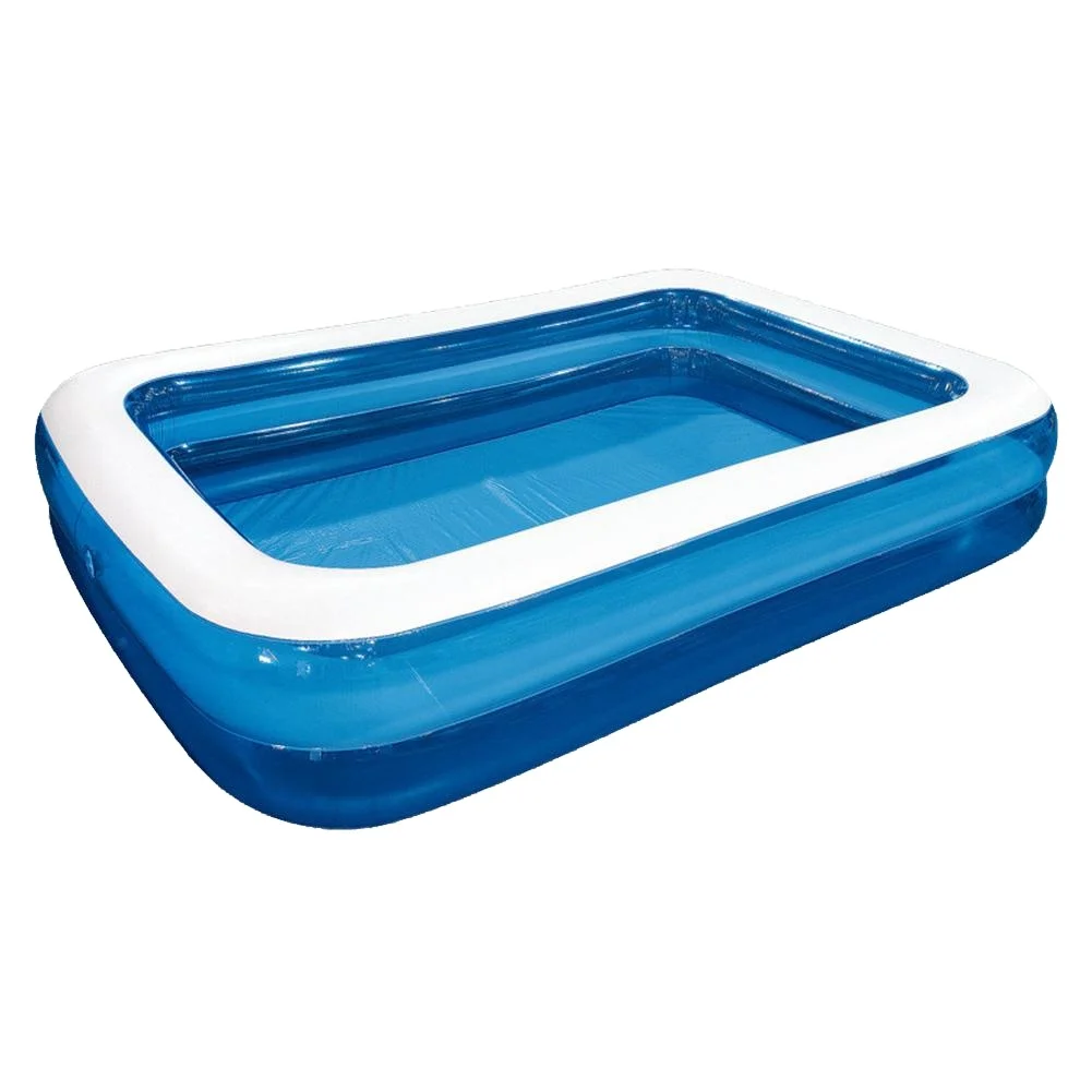 

Rectangular Inflatable Swimming Pool Thicken PVC Paddling Pool Bathing Tub For Outdoor Summer Swimming Pool For Kids 1.96m/2.62m