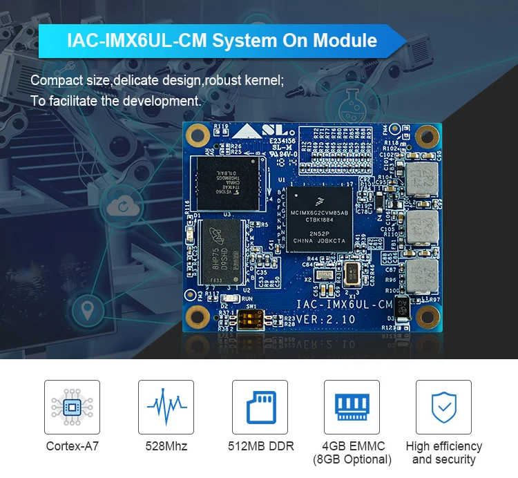 Arm Cortex A7 Linux Development Board Imx6ul Demo Board Android Core