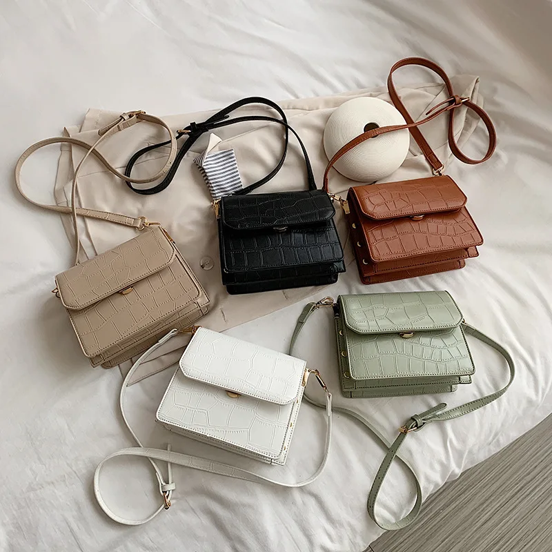 

colour small Single shoulder lady bag 2021trending women's jelly hand bags style fashion messenger and hard craft leather bags