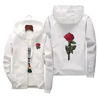 

hip hop windbreaker men women college jackets windbreaker rose jackets