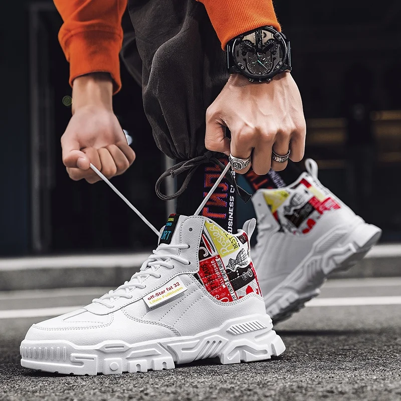 

Zapatillas Hombre Men Shoes New Fashion High-top Non-slip basket homme Casual Breathable Sports Running Shoes Basketball Shoes