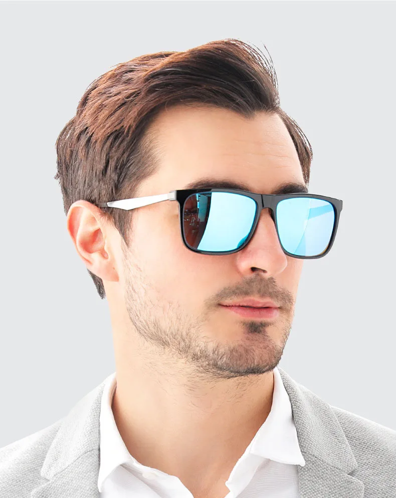 

Amazon hot sale square frame sun glasses mens polarized sunglasses 2021 2022