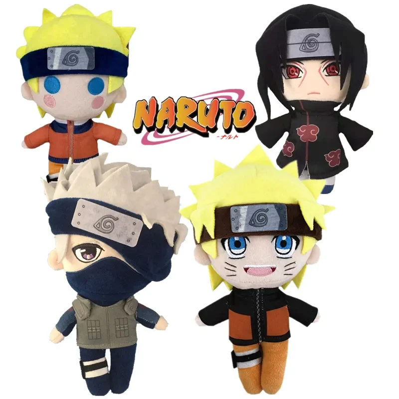 

20cm Genuine Anime Narutos Plush Stuffed Doll Narutos Uchiha Itachi Kakashi Cartoon Plush Doll Toy Boy