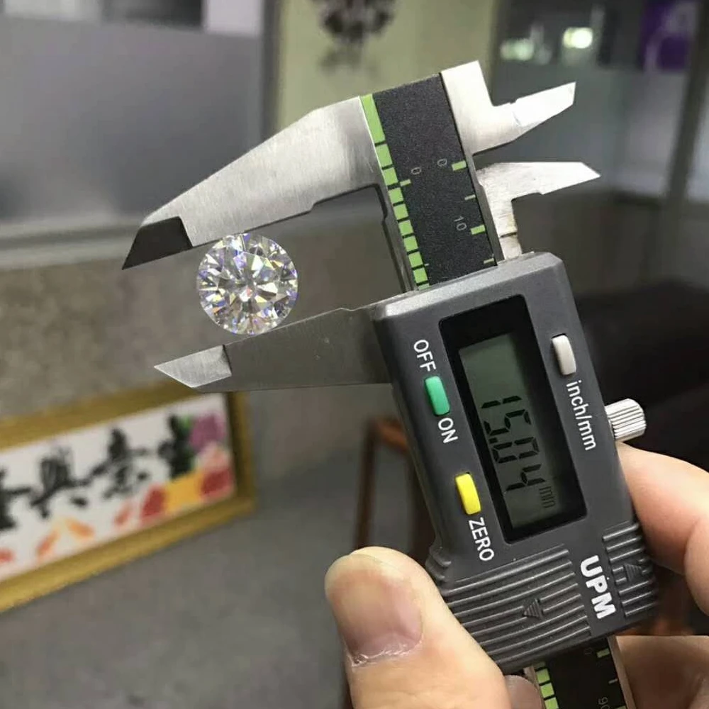 

Wholesale price round Shape synthetic moissanite high quality D gemstone pendant stone for ladies and girl