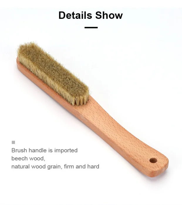Rock Climbing Wooden Boar Hair Brush Boulder Brush Cleaning Hangboard Climbing