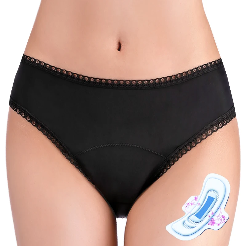 

2022new wholesale Leak Proof women lady cotton menstrual 4 layers absorbent period panties underwear