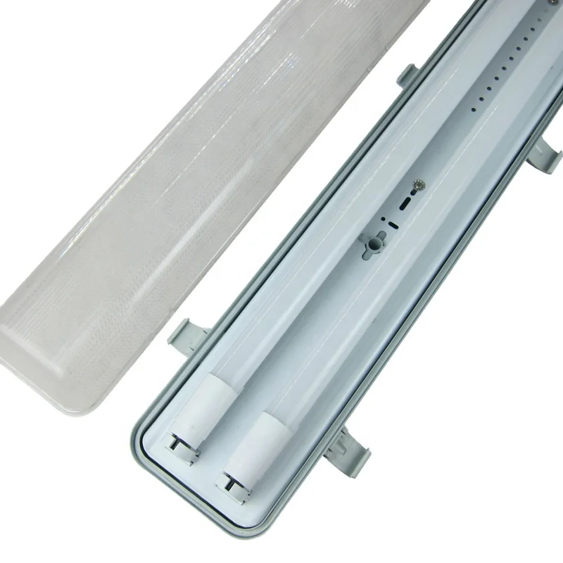 SAA led emergency charging waterproof linear batten light 4ft 2*18w linkable installation PT2E4L