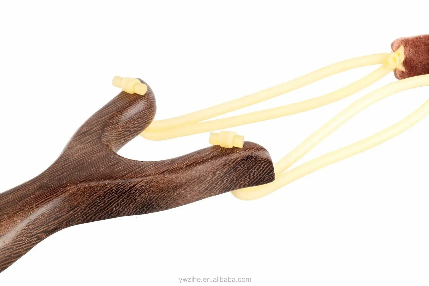 Solid Wooden Slingshot With Classic Construction Hunting Slingshot Flat