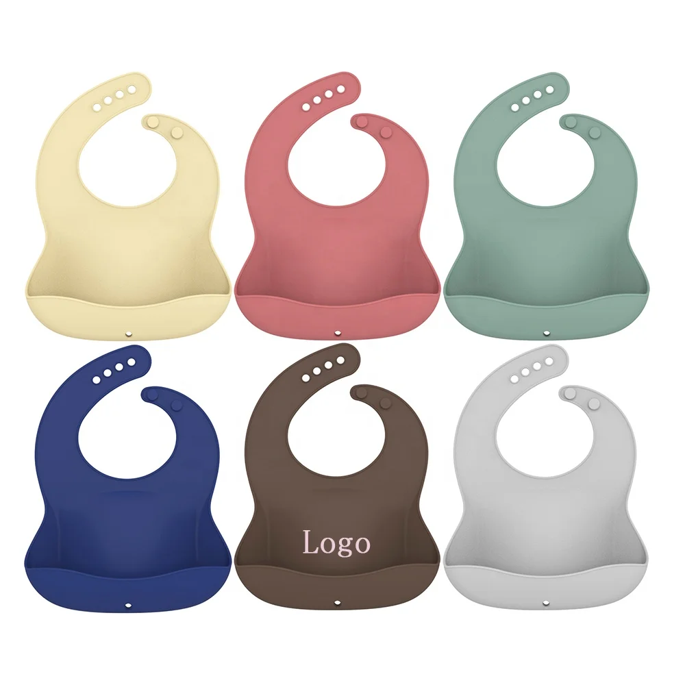 

New Arrivals Fast Dispatch Hanging Drying Wholesale Newborn Unisex Waterproof Silicone Baby Bib Custom Baby Bibs, Green /red/blue /yellow