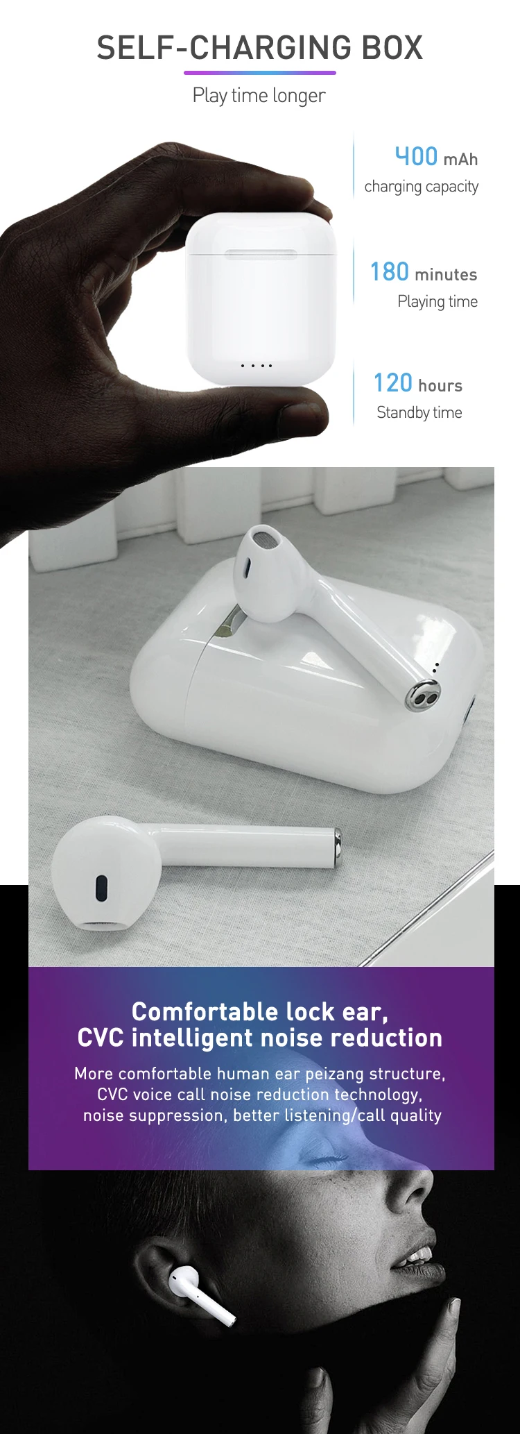 Wireless Microphone Bluetooths Earphone Headsets Bluetooths I30 Earphone - ANKUX.COM