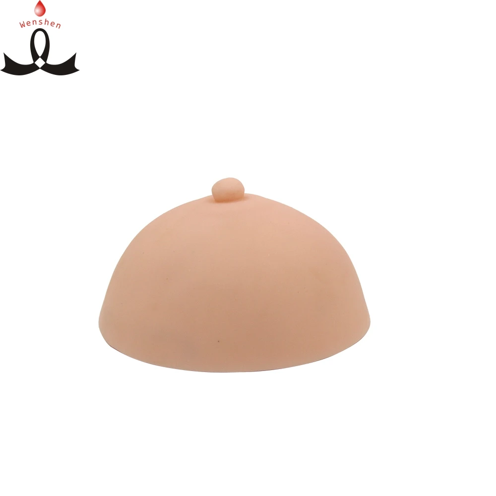 

WSPMU High Quality Permanent Makeup Rubber Breast 11.5*6.5CM 0.25KG Washable Soft Practice Rubber Breast, Skin