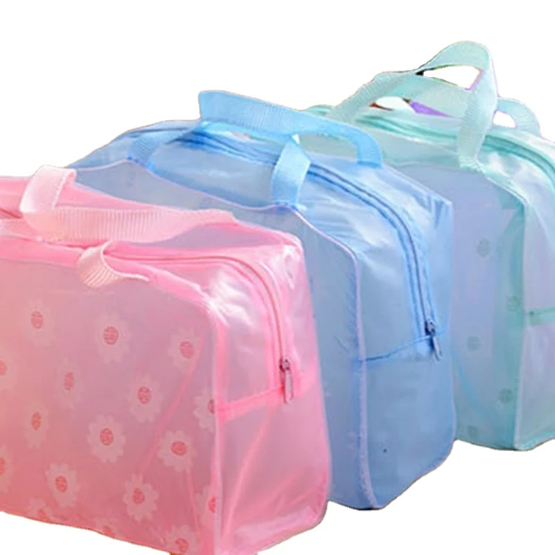 

Toiletry Bag Toiletries Storage Bag Floral Transparent Waterproof Cosmetic Bag