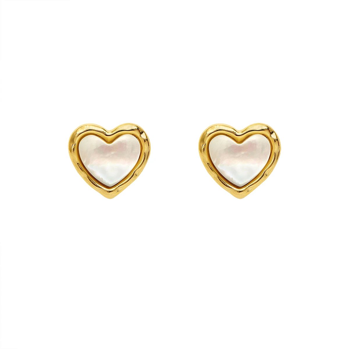 

Hyacinth Clip on Ear Jewelry Small Heart Shape Clip on Earrings Natural shell Earrings