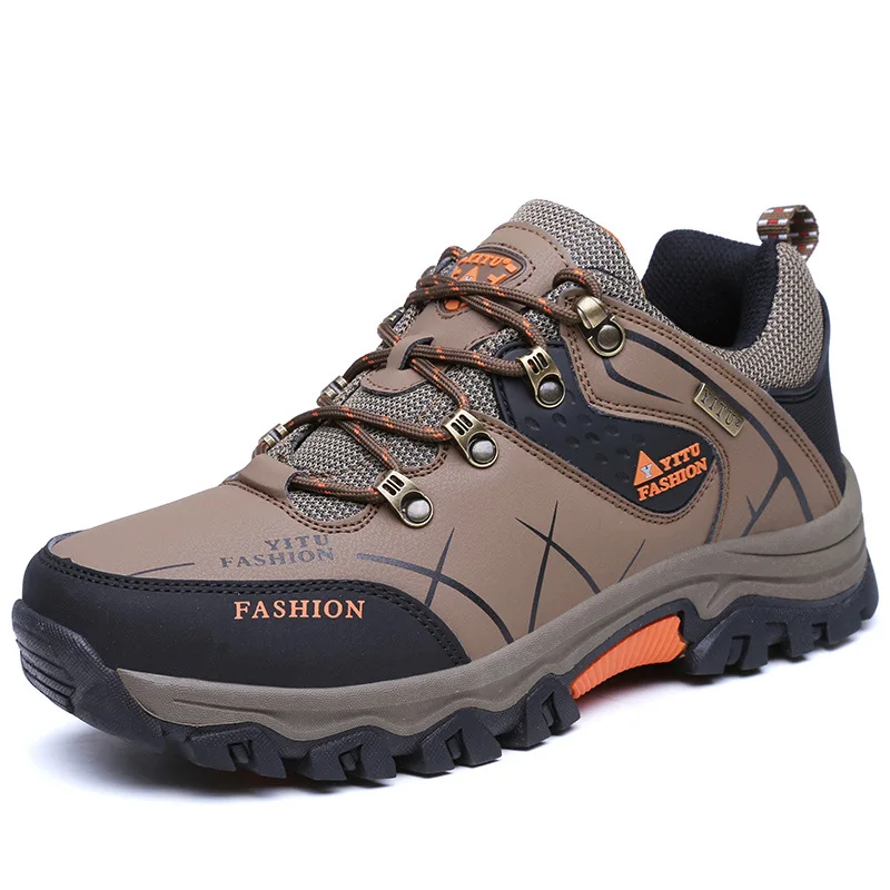 2019 Men Non-slip Waterproof Wear-resistant Outdoor Hiking Shoes - Buy ...