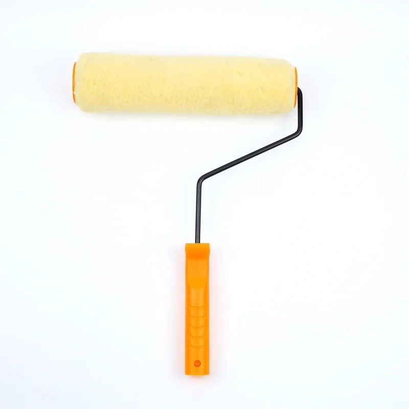 

Thailand hot selling yellow polyester material black steel bar screw roller brush