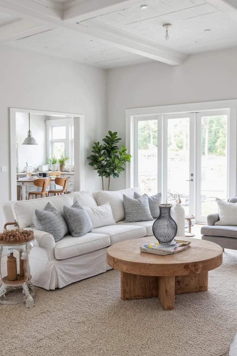 Multi-functional furniture in a lake house