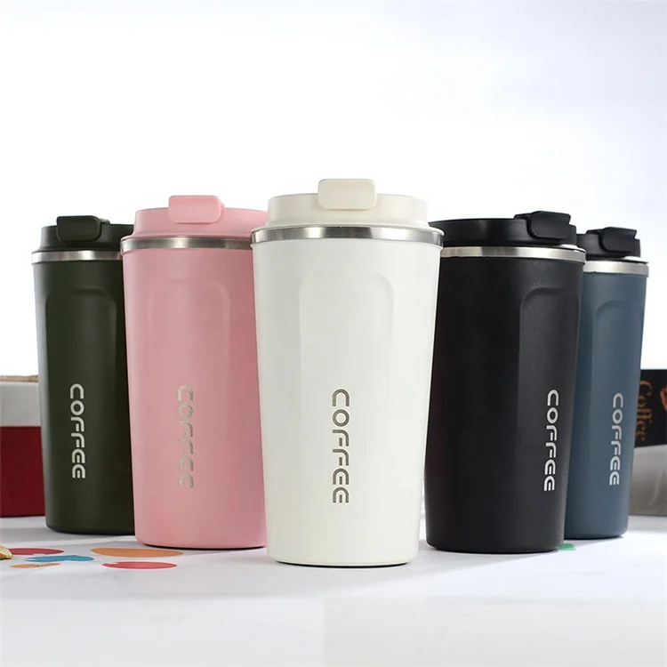 
Custom Logo Car Vacuum Thermos Travel Insulated Double Wall Tumbler To Go Reusable 304 Stainless Steel Coffee Mug Cup with Lid 