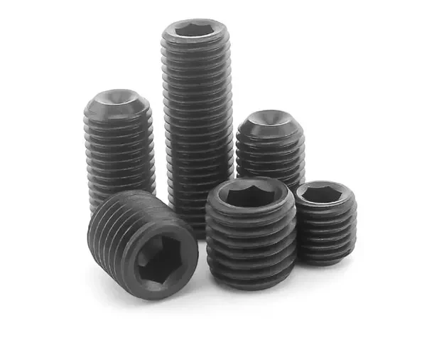 
DIN 916 Allen black oxide Hex Socket Set Screws, Grade12.9 carbon steel Hex Socket cup point Set Screws M4 M6 M8 