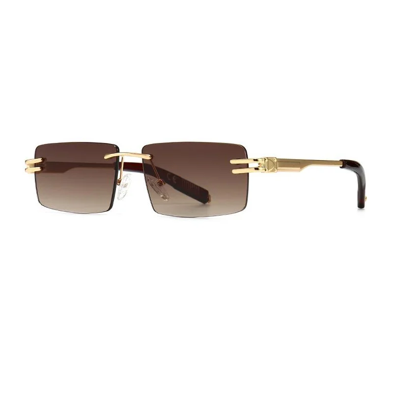 

Fashion retro mens summer sunglasses rimless rectangle metal vintage women sun glasses sunglasses 2021, Multi colors rimless sunglasses