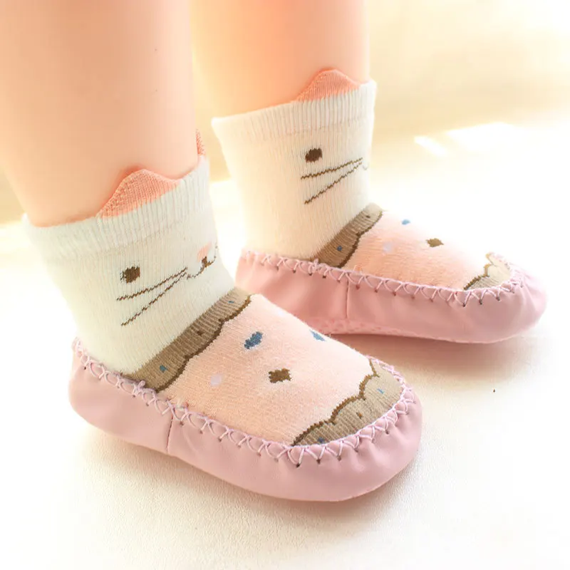 

Children's floor socks baby toddler socks baby shoes socks thick non-slip soft bottom indoor floor shoes, As pictures