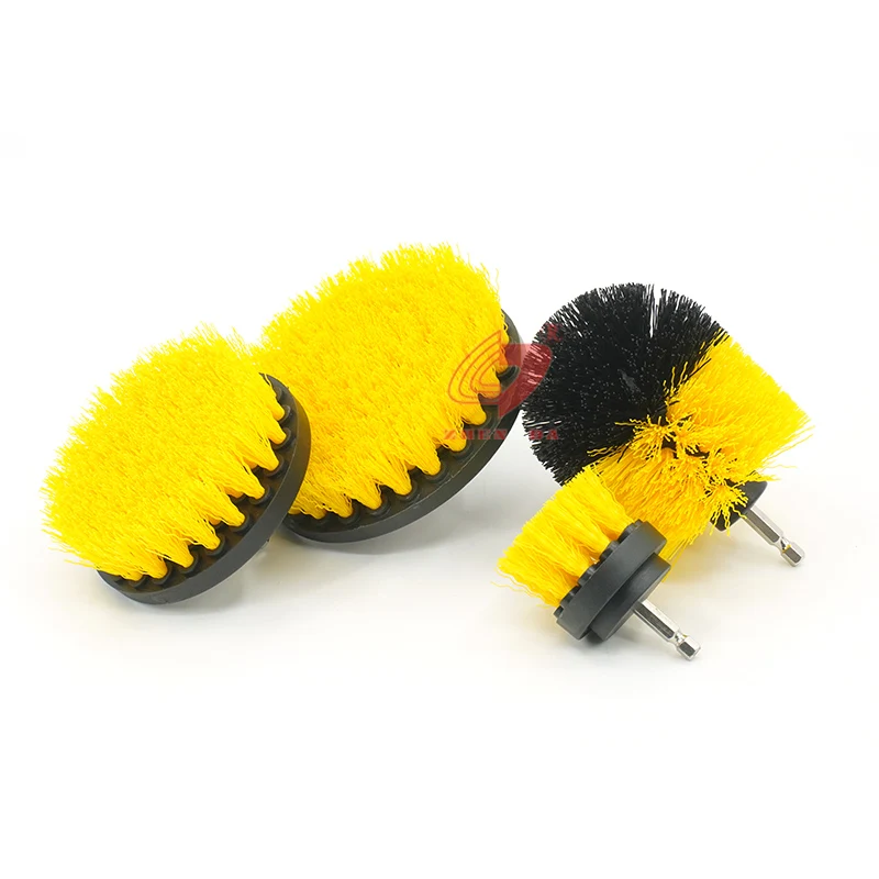 

4 pcs Electric Drill Cleaning Brush Set Power Scrubber Attachment for Drill, Green/black/blue/customized