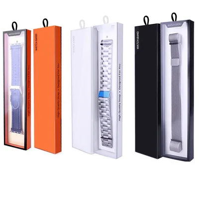 

Simple Watch Strap Box Case for Apple Watch Band 6 5 4 3 Box Paper Pack 38/40/42/44MM for iWatch series Band 20MM 22MM