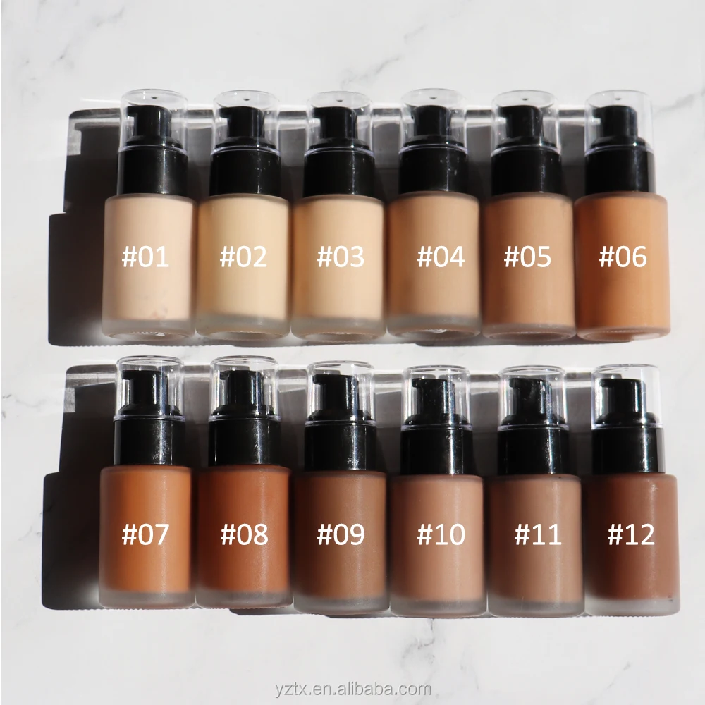 

Well-stocked product full cover foundation frosted glass liquid bottles free makeup water drop sponge puff