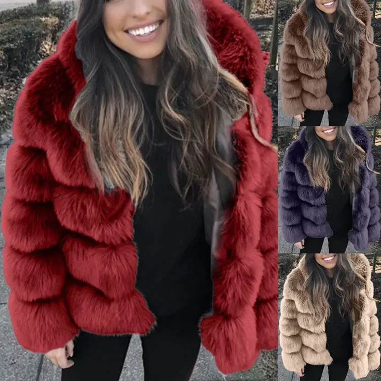 

2020 New Arrival Winter Coats For Ladies Women Plus Size Fox Fur Coat Women