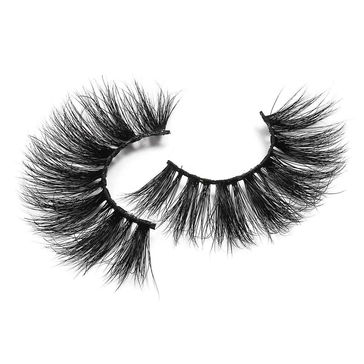 

Wholesale luxury soft black natural 100% 3d fluffy mink eyelashes, Picture shows