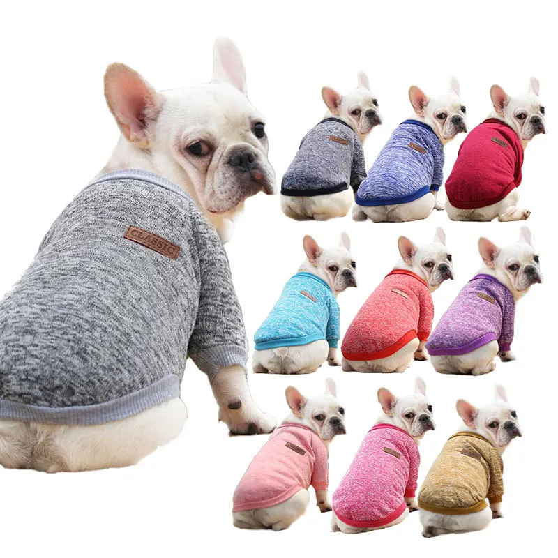 

2021 New Design Luxury Designer Fashion Classic Autumn Winter 2 Leg Multicolor Woolen Sweater Dog Clothes for Small Medium Dogs, As pictures show