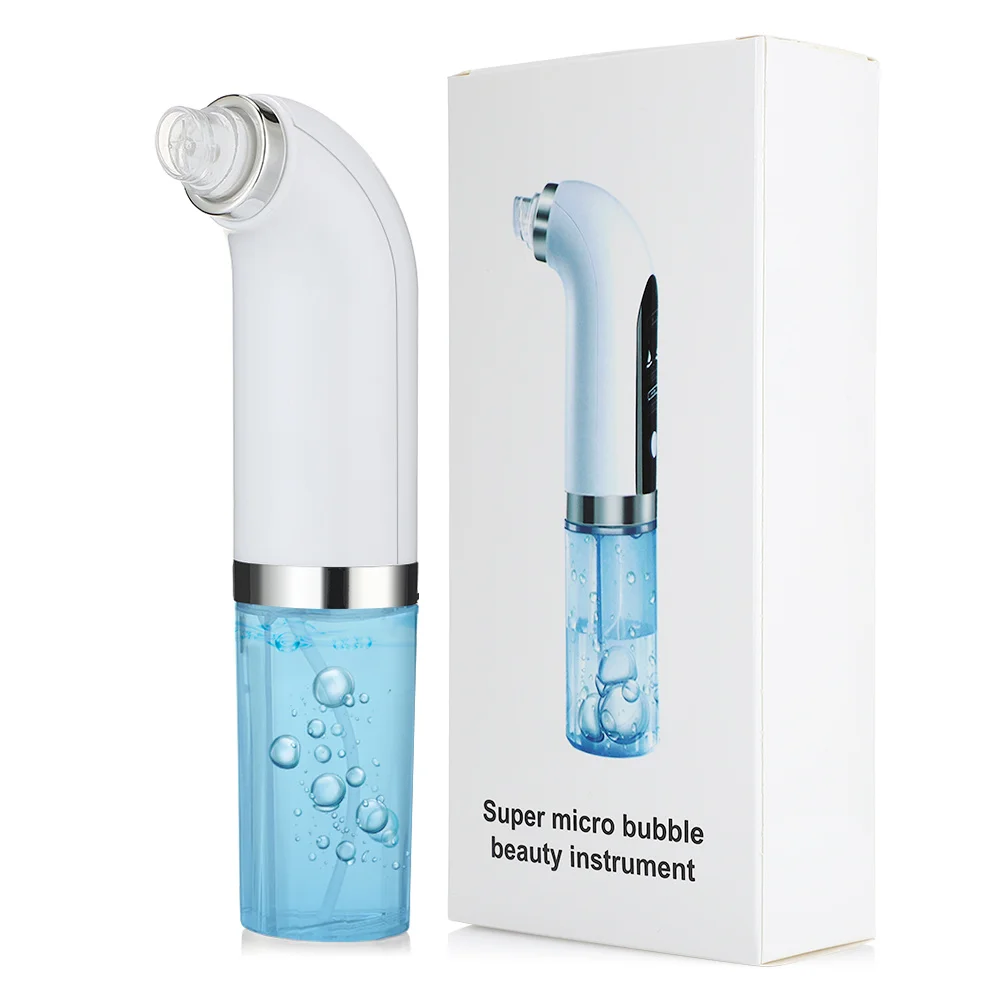 

PSB beauty facial micro water bubble cycle pore cleaner acne pimple extractor suction vacuum blackhead remover, White