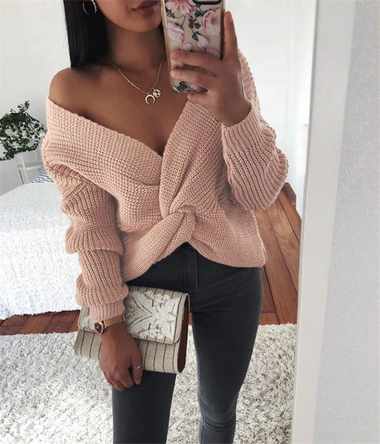 

F427-2020 trending fall sweater women sweaters 2020 women winter outfits