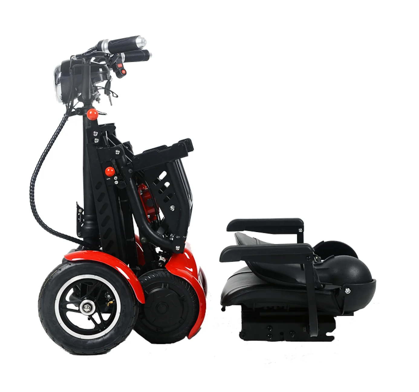 

waterproof 10 inch lightweight folding handicapped mobility scooters electric 4 wheel elderly