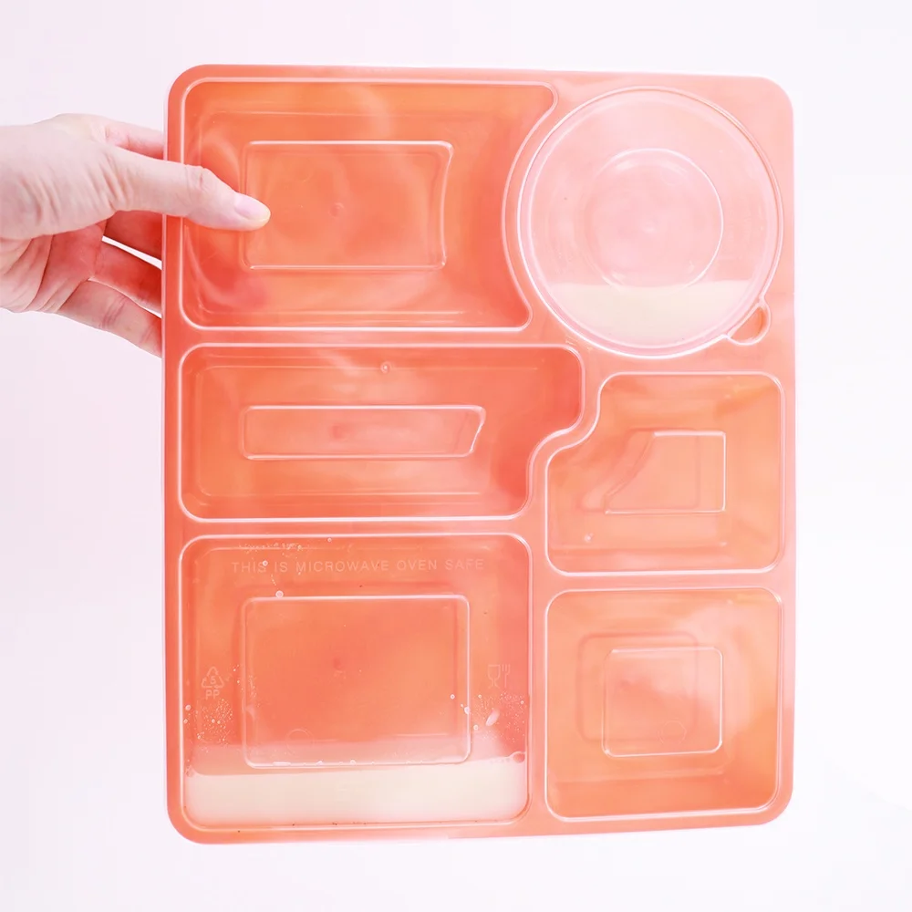 

Disposable lunch boxes with compartments for prevent food mixing plastic food containers paired soup bowls