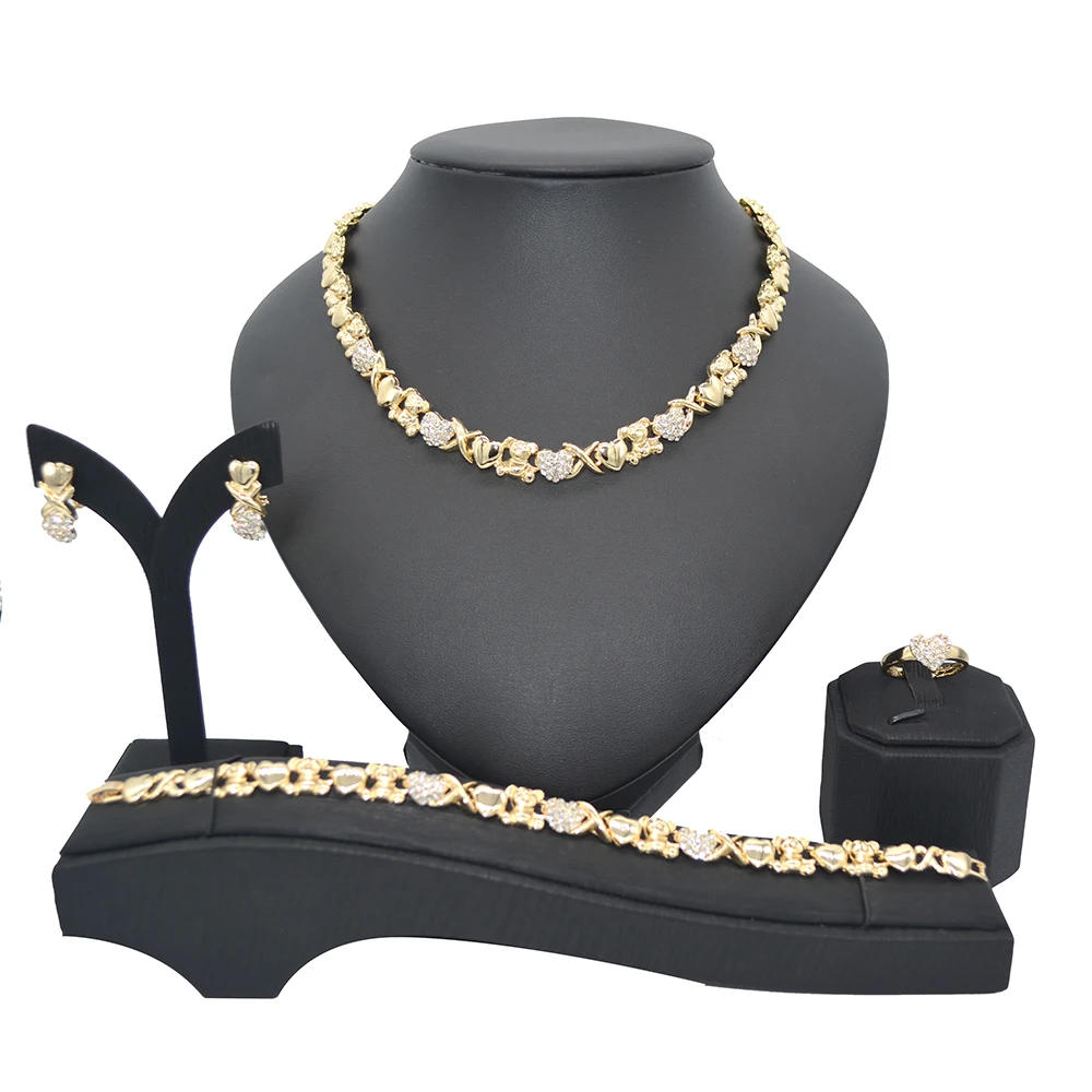 

Hot selling I love you bear fashion ladies Jewelry Set