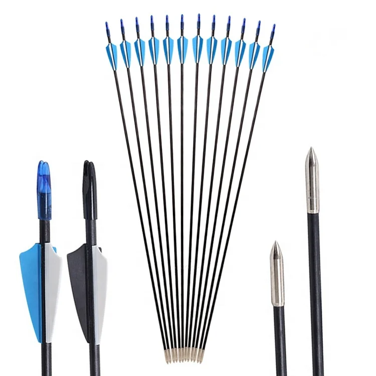 

Archery wholesale 6mmTarget Recurve Bow archery arrow Fiberglass Arrow, Customized