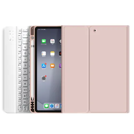 

2020 Shockproof smart pencil holder cover for ipad Air4 10.9 keyboard case, 6color