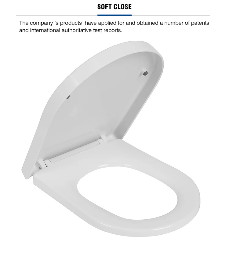 Bathroom Uf Material White U Shape Toilet Seat With Hinges Wc Duroplast
