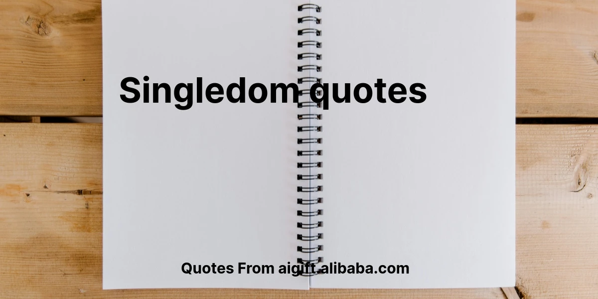 singledom quotes