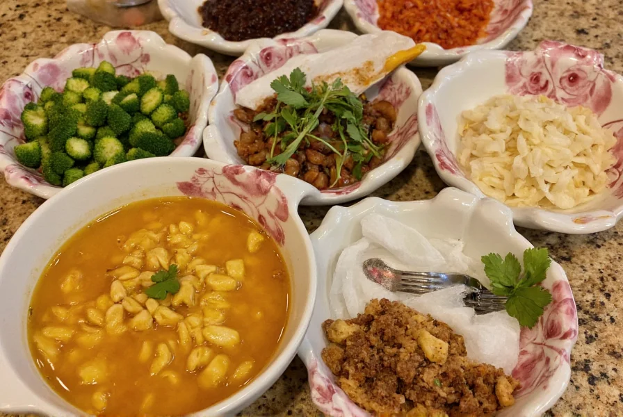 Traditional Chinese black vinegar and white pepper for hot and sour soup