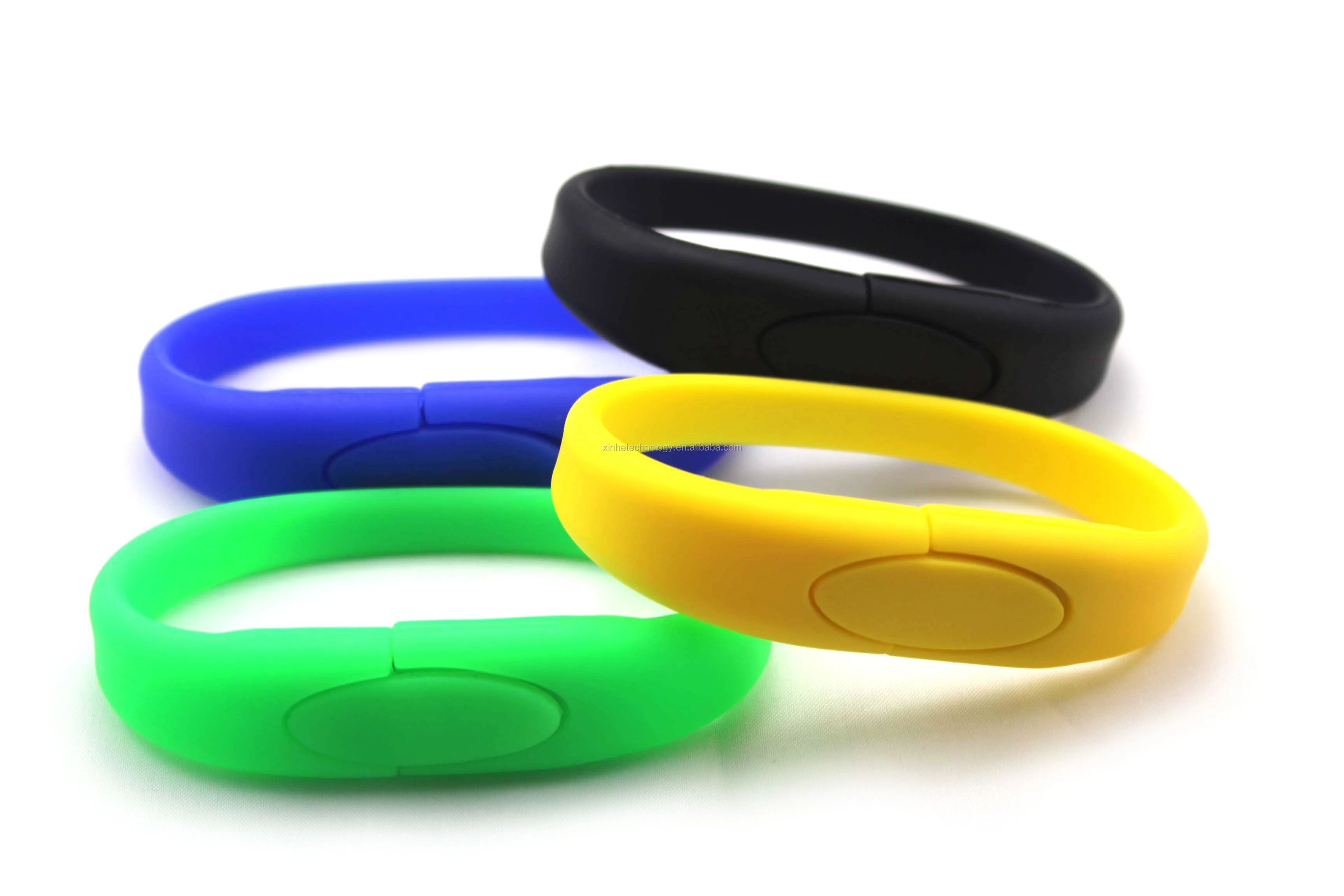 Silica Wristband custom logo printing usb flash drive 2.0/3.0 1GB 2GB 4GB 8GB 16GB 32GB 64GB 12G8B 256GB for business promotion - ANKUX.COM