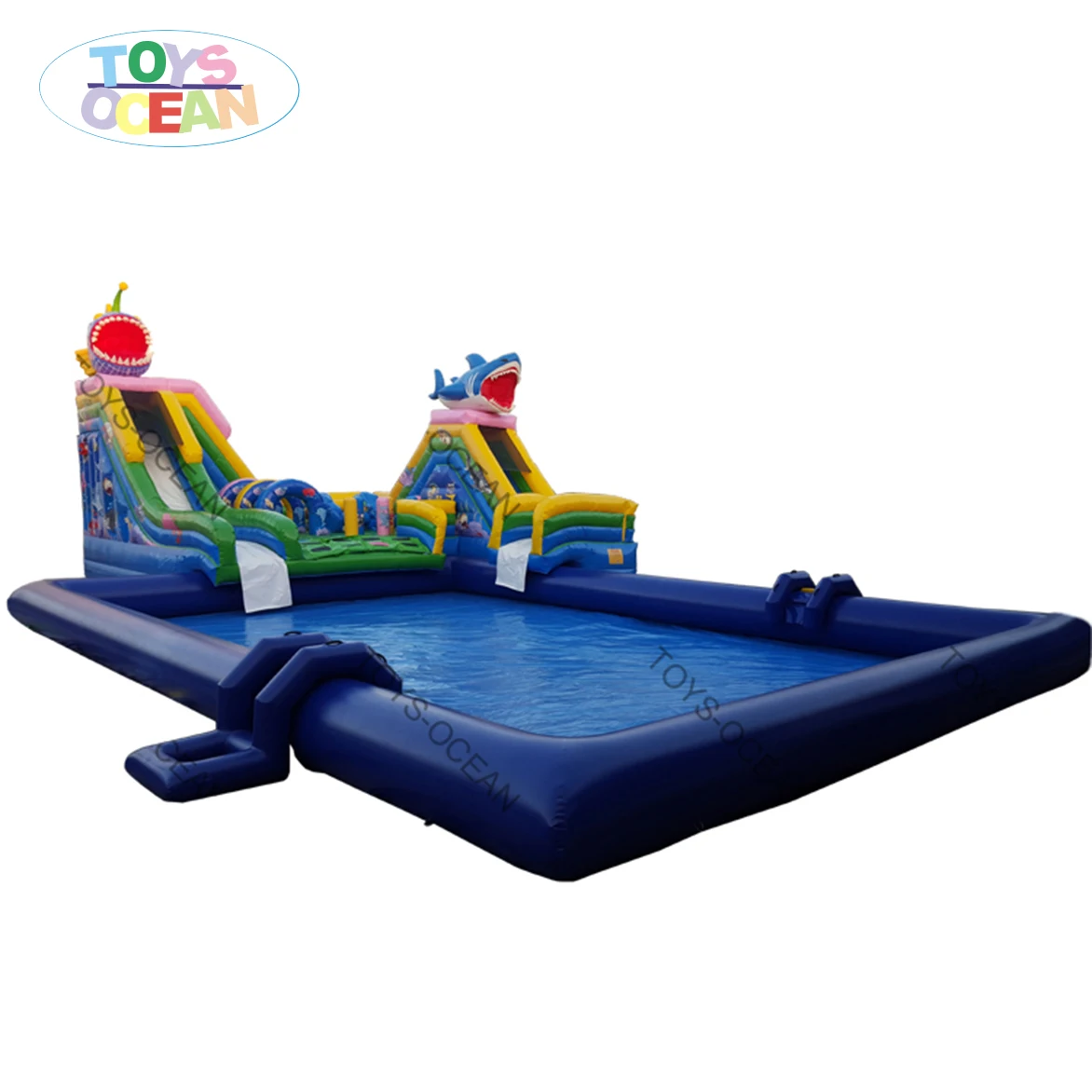 Inflatable Big Water Slides With Pool Water Park For Sale Buy Inflatable Water Slide For Sale
