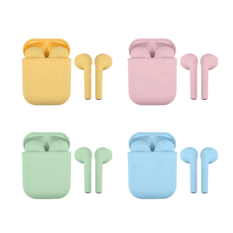 

2020 best new noise cancelling inpods i12 tws earphones headphones Blueteeth 5.0 true wireless earbuds for Apple